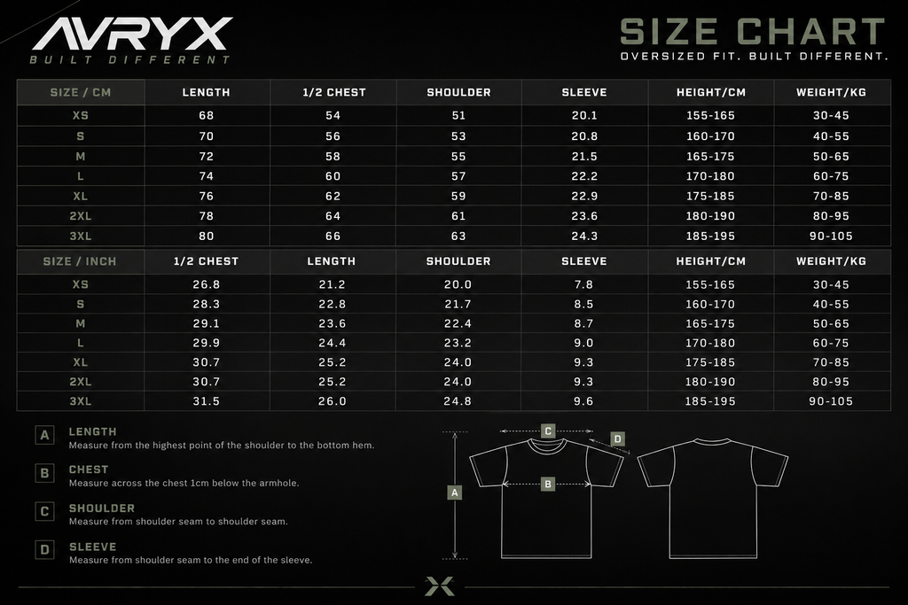 AVRYX STOIC™ Oversized Washed Tee