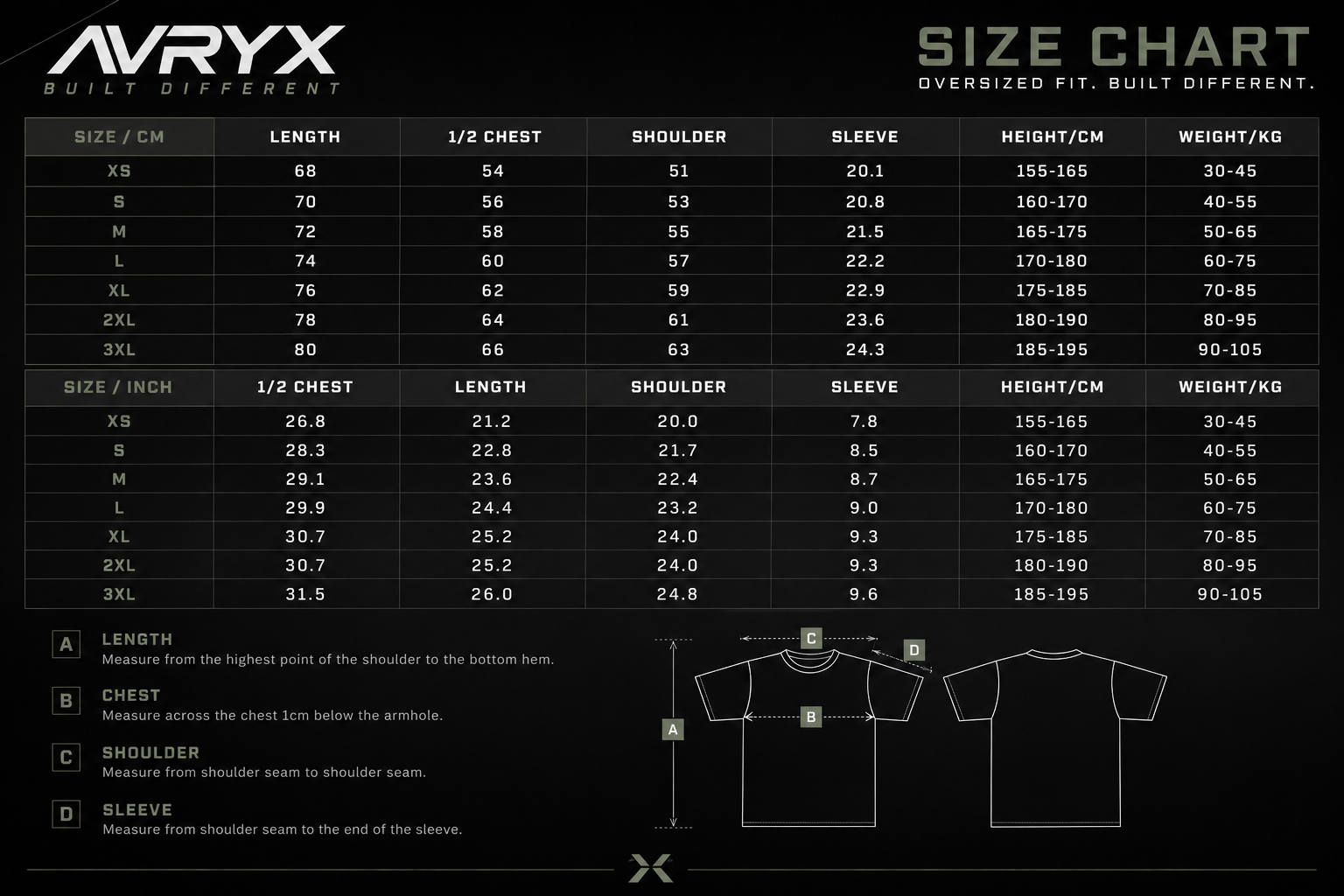 AVRYX STOIC™ Oversized Washed Tee